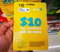 Optus sim card 10 dollar prepaid starter pack works in all phones, tablets and modems.